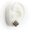 Boucles d'oreilles Boucles d’oreilles victoriennes - Quatrefoil en or 14k avec diamants et perles 58 Facettes