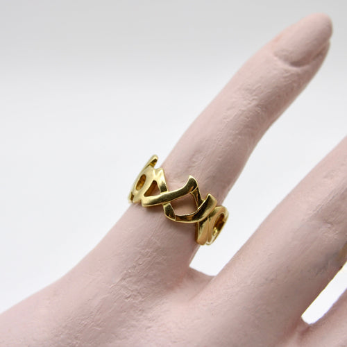 Bague 48 Tiffany & Co. Paloma Picasso - Bague Graffiti Kiss en or 18k 58 Facettes