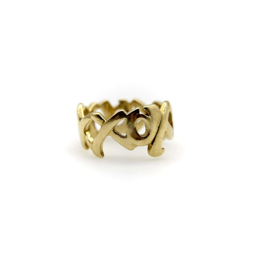 Bague 48 Tiffany & Co. Paloma Picasso - Bague Graffiti Kiss en or 18k 58 Facettes