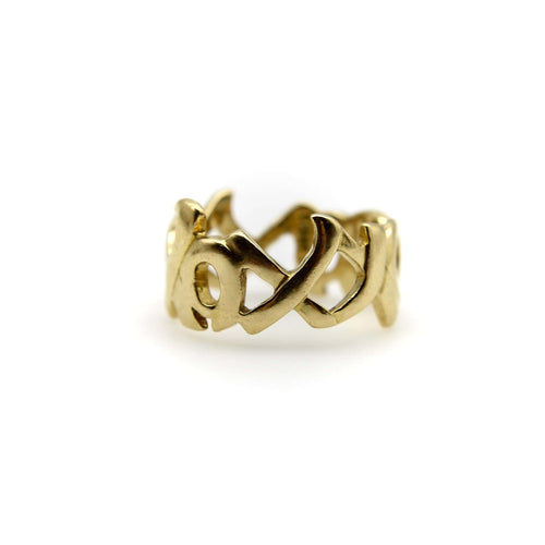 Bague 48 Tiffany & Co. Paloma Picasso - Bague Graffiti Kiss en or 18k 58 Facettes