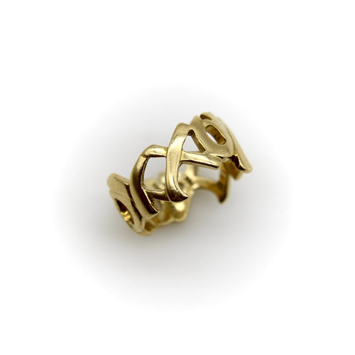 Bague 48 Tiffany & Co. Paloma Picasso - Bague Graffiti Kiss en or 18k 58 Facettes
