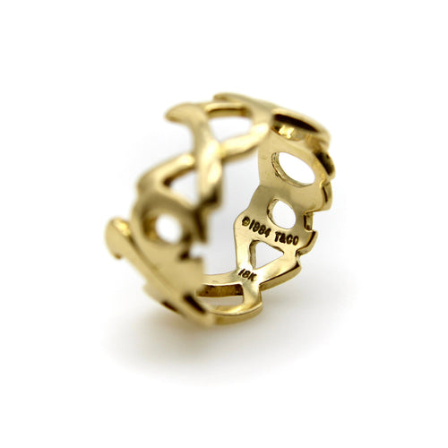 Bague 48 Tiffany & Co. Paloma Picasso - Bague Graffiti Kiss en or 18k 58 Facettes