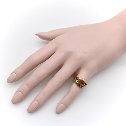 Bague 50 Tiffany & Co. - Bague en or 18K avec citrine cabochon 58 Facettes A2001V