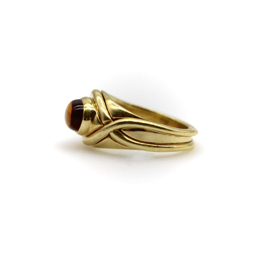 Bague 50 Tiffany & Co. - Bague en or 18K avec citrine cabochon 58 Facettes A2001V