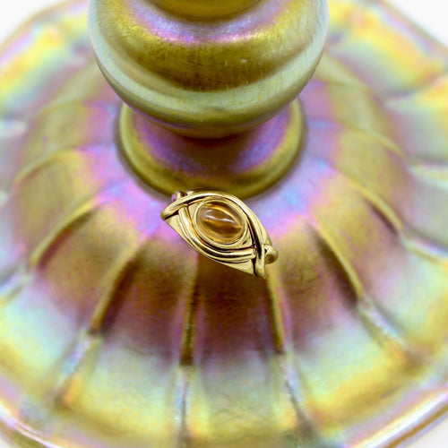 Bague 50 Tiffany & Co. - Bague en or 18K avec citrine cabochon 58 Facettes A2001V