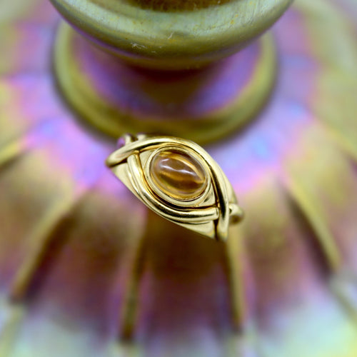 Bague 50 Tiffany & Co. - Bague en or 18K avec citrine cabochon 58 Facettes A2001V