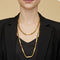 Collier Chaîne de garde victorienne à maillons fantaisie en or 14K 58 Facettes A20000