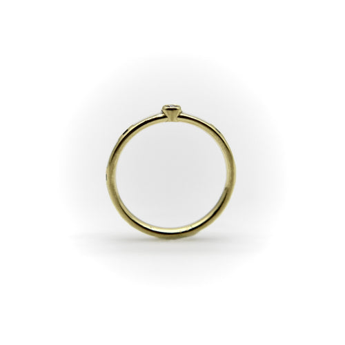Bague Bague en or 18k émaillée noir et blanc avec diamant 58 Facettes A20017