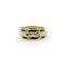 Bague Bague en or 18k émaillée noir et blanc avec diamant 58 Facettes A20017