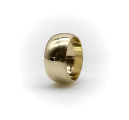 Bague Bague vintage bombée en or 14K, anneau large 58 Facettes A2003T