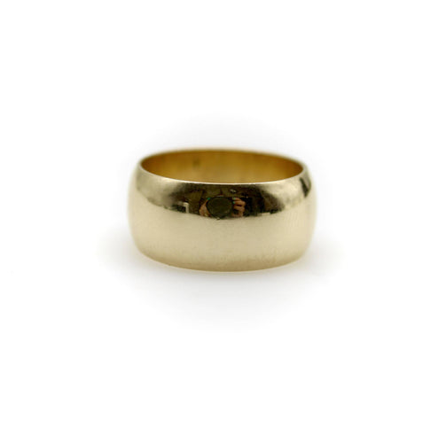 Bague Bague vintage bombée en or 14K, anneau large 58 Facettes A2003T