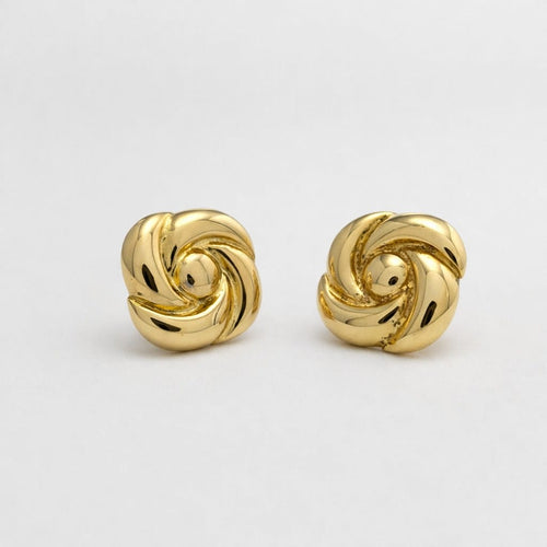 Boucles d'oreilles Boucles d'oreilles rosace en or jaune 18 carats 58 Facettes 33710