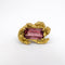 Bague 48 Bague animalière en or jaune 18 carats, tourmaline et calcédoines 58 Facettes 27300
