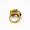 Bague 48 Bague animalière en or jaune 18 carats, tourmaline et calcédoines 58 Facettes 27300