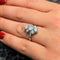 Bague 56 Bague vintage en or blanc 18 carats et diamants 58 Facettes 27560