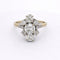 Bague 56 Bague vintage en or blanc 18 carats et diamants 58 Facettes 27560