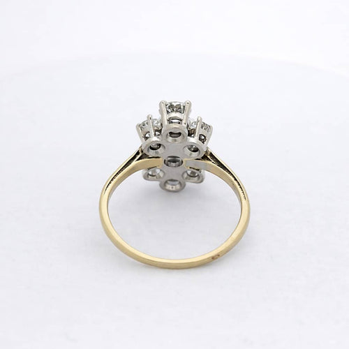 Bague 56 Bague vintage en or blanc 18 carats et diamants 58 Facettes 27560