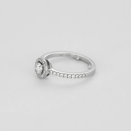 Bague 46.5 Messika Joy - Bague solitaire 0,20 ct en or blanc et diamants 58 Facettes CHOL1276