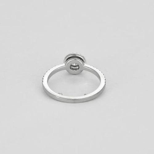 Bague 46.5 Messika Joy - Bague solitaire 0,20 ct en or blanc et diamants 58 Facettes CHOL1276
