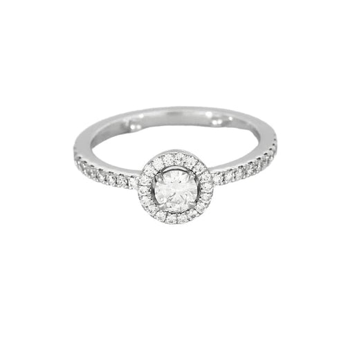 Bague 46.5 Messika Joy - Bague solitaire 0,20 ct en or blanc et diamants 58 Facettes CHOL1276