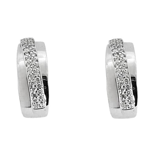 Boucles d'oreilles Boucles d'oreilles en or blanc et diamants 58 Facettes ALE5012X2