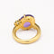 Bague 52.5 Bague cocktail en or jaune, améthyste et tsavorites 58 Facettes 33247