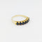 Bague 59 Bague demi-tour en or jaune 18 carats et saphirs 58 Facettes 33773