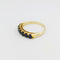 Bague 59 Bague demi-tour en or jaune 18 carats et saphirs 58 Facettes 33773