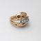 Bague 55 Bague en or rose et or blanc avec diamants 58 Facettes 32642