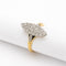 Bague 54 Bague marquise en or jaune et or blanc 18 carats, diamants 58 Facettes 34598