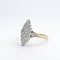 Bague 54 Bague marquise en or jaune et or blanc 18 carats, diamants 58 Facettes 34598