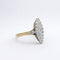 Bague 54 Bague marquise en or jaune et or blanc 18 carats, diamants 58 Facettes 34598