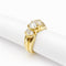 Bague 57 Vintage - Bague en or jaune 18 carats et diamants 58 Facettes 32184