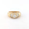 Bague 57 Vintage - Bague en or jaune 18 carats et diamants 58 Facettes 32184