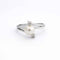 Bague 47 Bague en or blanc avec perle et diamants 58 Facettes 34427