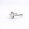 Bague 47 Bague en or blanc avec perle et diamants 58 Facettes 34427