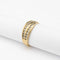 Bague 52 Bague double rang en or jaune et diamants 58 Facettes 34509