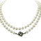 Collier Perles Akoya - Collier en or bicolore et diamants 58 Facettes 1998