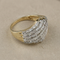 Bague 57 Ring en or jaune 585 avec diamants 58 Facettes 2184