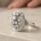 Bague 50 Bague en or blanc 14 carats avec diamants 58 Facettes 2319