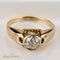 Bague 47 Bague Belcher édouardienne en or rose 14K avec diamant 58 Facettes 2466