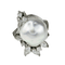 Bague 55.5 Bague en or blanc avec perle baroque et diamants 58 Facettes 1855