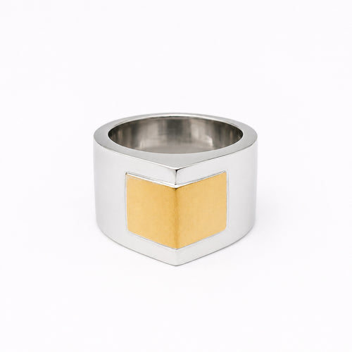 Bague 55 Dinh Van - Bague Deux ors en or blanc et or jaune 58 Facettes 20553
