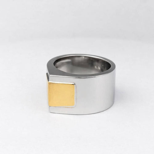 Bague 55 Dinh Van - Bague Deux ors en or blanc et or jaune 58 Facettes 20553