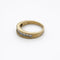 Bague 53 Demi-alliance en or jaune et diamants 58 Facettes 32182