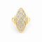 Bague 52 Bague marquise en or jaune 18 carats et diamants 58 Facettes 34515