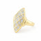Bague 52 Bague marquise en or jaune 18 carats et diamants 58 Facettes 34515