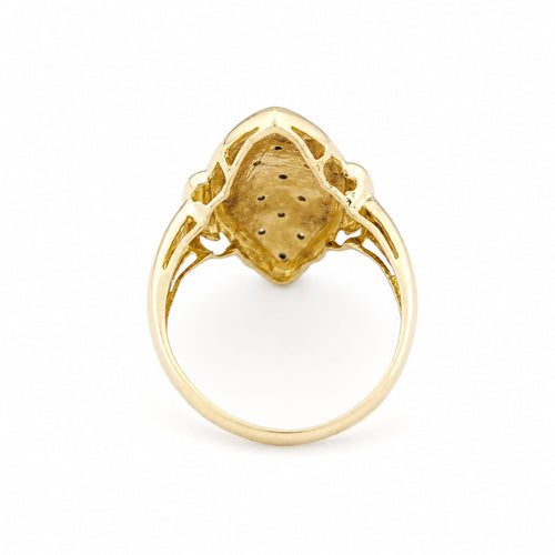 Bague 52 Bague marquise en or jaune 18 carats et diamants 58 Facettes 34515