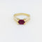 Bague 53 Bague en or jaune, rubis et diamants 58 Facettes 34543