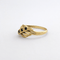 Bague 53 Bague entrelacs en or jaune 18 carats et saphirs bleus 58 Facettes 34677